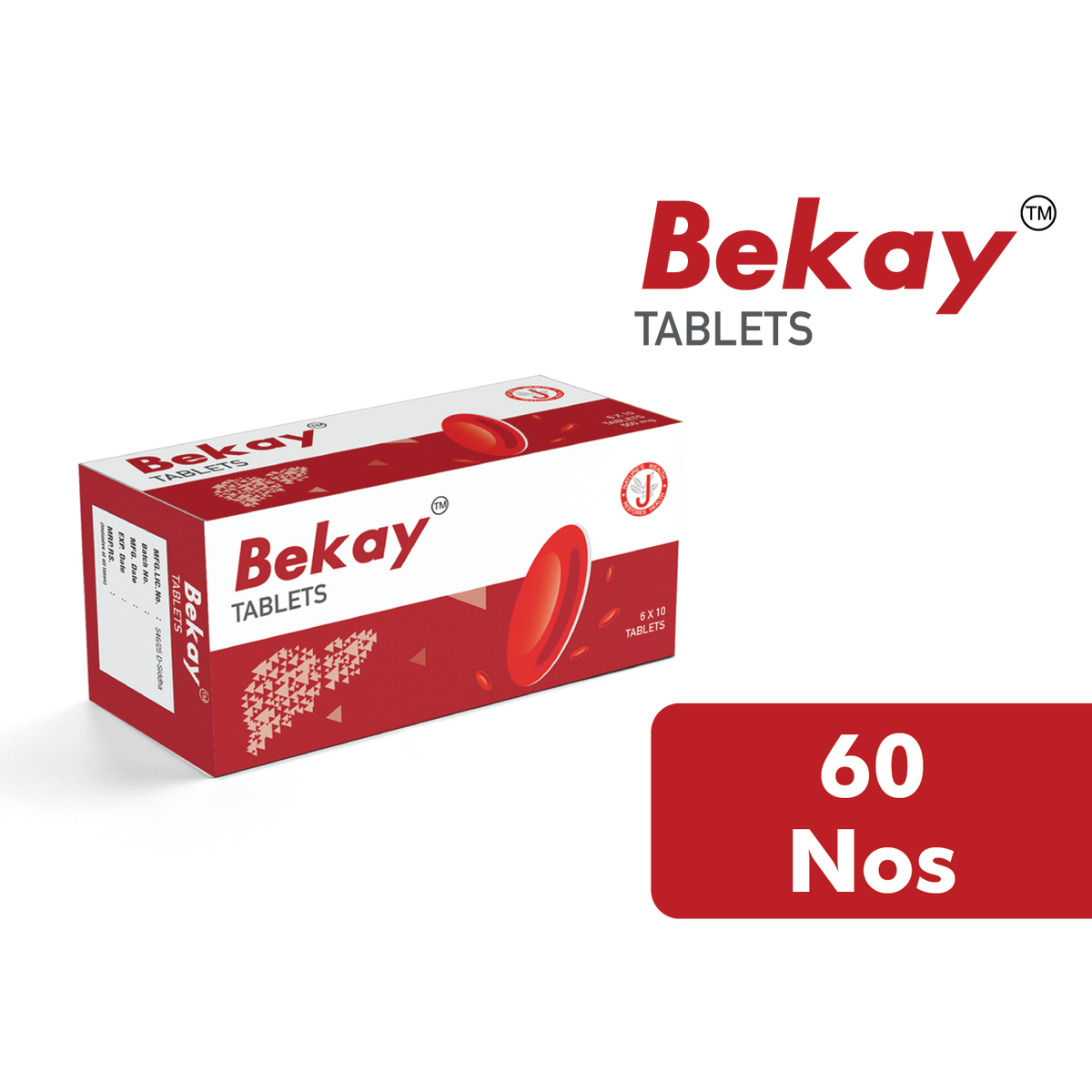 Bekay Tablets 60 No's It Improves Hemoglobin Levels – Caredura wellness ...