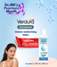 Verdura Advanced Intense Moisturizing Lotion bottle shown on a light blue promotional banner 